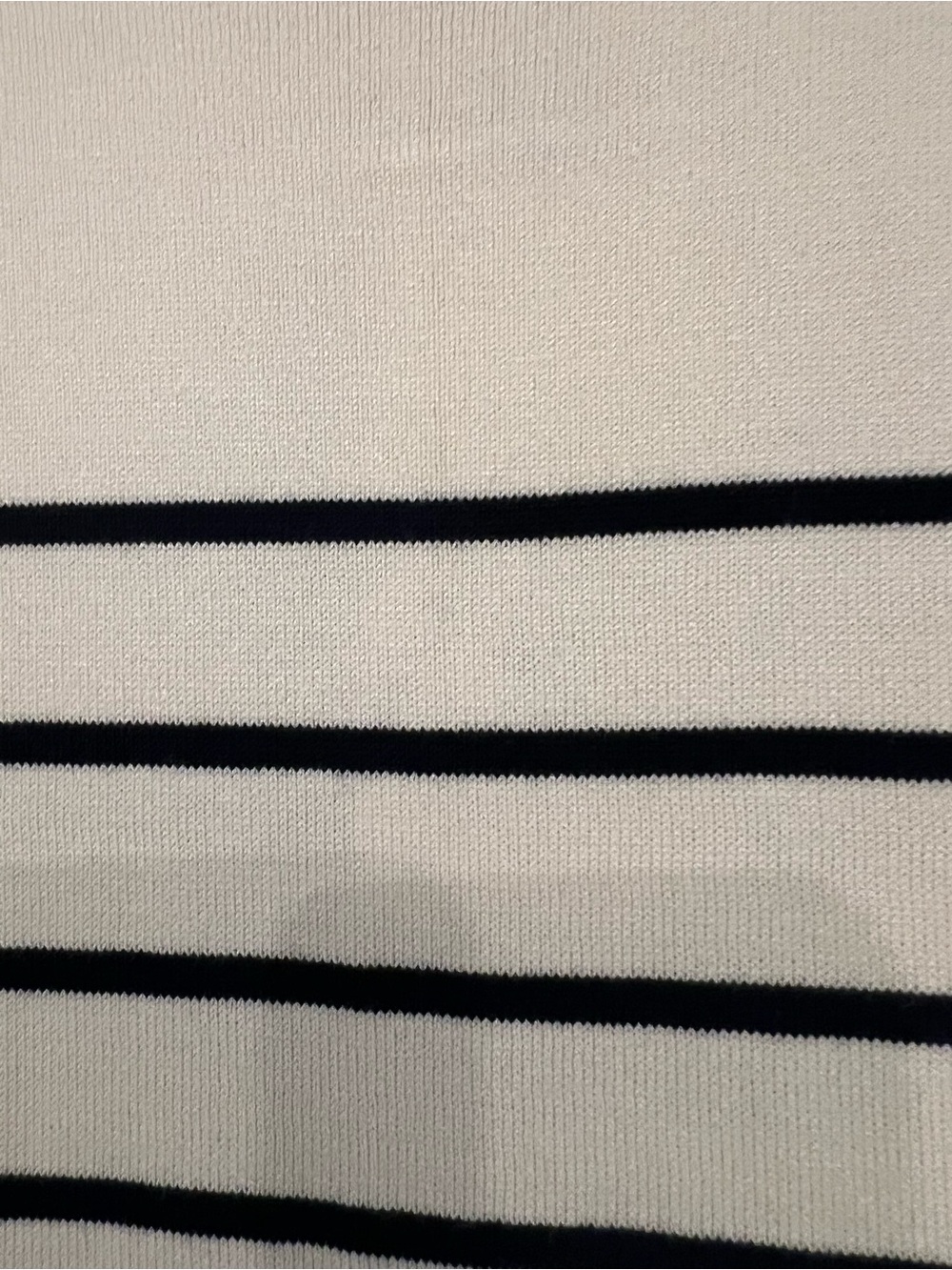 Zara Striped Short-Sleeve Knit Dress - Cream/Black - Picture 6 of 6